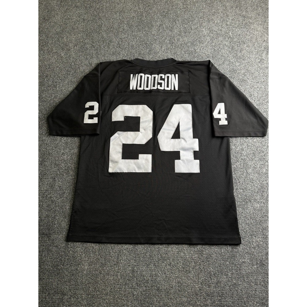 Mens Mitchell & Ness 1998 Oakland Raiders Charles Woodson #24 Jersey, Size XL